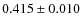 $0.415\pm0.010$
