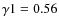 $\gamma1=0.56$