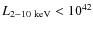 $L_{2{-}10~\rm keV}<10^{42}$