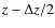 $z-\Delta z/2$