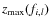 $z_{\rm max}(f_{i,l})$