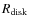 $R_{\rm disk}$
