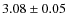 $3.08\pm0.05$