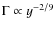 $\Gamma \propto y^{-2/9}$