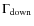 $\Gamma _{\rm down}$