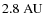 $2.8\;{\rm AU}$