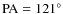 ${\rm PA} = 121^{\circ}$