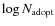 $\log N_{\rm adopt}$