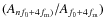 $(A_{nf_{0}+4f_{\rm m})}/A_{f_{0}+4f_{\rm m}})$