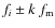 $f_i \pm k~f_{\rm m}$