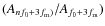 $(A_{nf_{0}+3f_{\rm m})}/A_{f_{0}+3f_{\rm m}})$