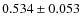 $0.534\pm0.053$