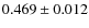 $0.469\pm0.012$