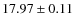 $17.97\pm0.11$
