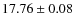 $17.76\pm0.08$