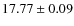 $17.77\pm0.09$