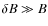 $\delta B\gg B$