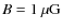 $B=1~\mu\rm {G}$