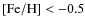 $\rm [Fe/H]<-0.5$