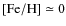$\rm [Fe/H]\simeq 0$
