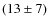 $(13\pm 7)$