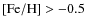 $\rm [Fe/H]>-0.5$
