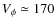 $V_\phi\simeq 170$