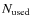 $N_{\rm used}$