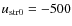 $u_{\rm str0} = -500$