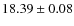 $18.39\pm0.08$