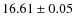 $16.61\pm0.05$