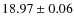 $18.97\pm0.06$