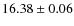 $16.38\pm0.06$