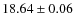 $18.64\pm0.06$