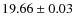 $19.66\pm0.03$