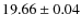 $19.66\pm0.04$