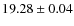 $19.28\pm0.04$