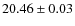 $20.46\pm0.03$
