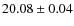 $20.08\pm0.04$