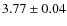 $3.77\pm0.04$