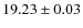 $19.23\pm0.03$