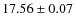 $17.56\pm0.07$