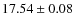 $17.54\pm0.08$