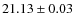$21.13\pm0.03$