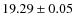 $19.29\pm0.05$