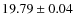 $19.79\pm0.04$