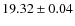 $19.32\pm0.04$