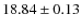 $18.84\pm0.13$