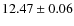 $12.47\pm0.06$