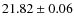 $21.82\pm0.06$